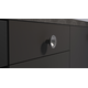 Knop tazza ø50x30 zamak mat ijzerkleur